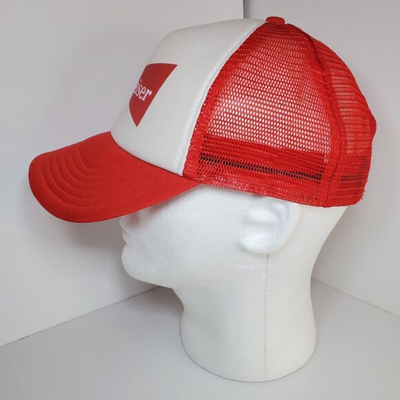 New Vintage Budweiser Foam Mesh Back Snapback Trucker Cap Hat Red Never WORN! - Picture 3 of 8